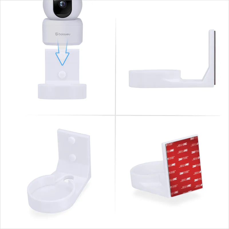 Supporto a parete per telecamera interna Galayou G2 Pet & Baby, staffa adesiva per supporto telecamera di sicurezza, riduzione di punti ciechi e disordine