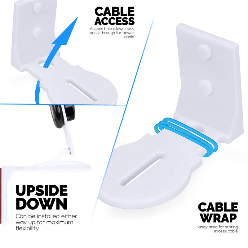 Ripiano adesivo per montaggio a parete per baby monitor e telecamera di sicurezza per Eufy, Wyze, Nanit, Infant Optics, Wansview, Blink, TP Link, Kasa, Ring e altro W03
