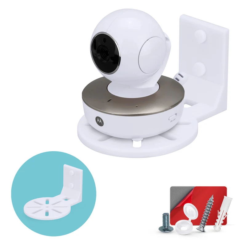 Malagkit na Baby Monitor at Security Camera na Pang-wall Mount Holder Shelf para sa Eufy, Wyze, Nanit, Infant Optics, Blink, TP Link, Kasa, Ring at Iba Pa, Madaling I-install na Security Bracket (W06)