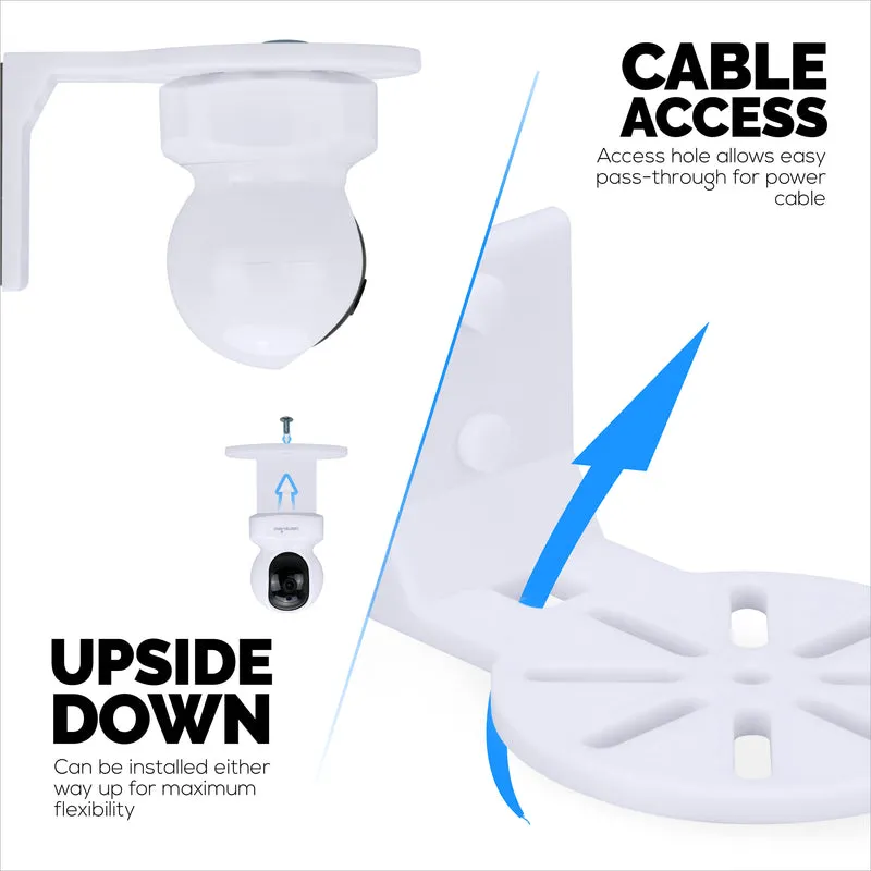 Supporto adesivo da parete per baby monitor e telecamere di sicurezza, compatibile con Eufy, Wyze, Nanit, Infant Optics, Blink, TP Link, Kasa, Ring e altri marchi. Staffa di sicurezza facile da installare (W06)