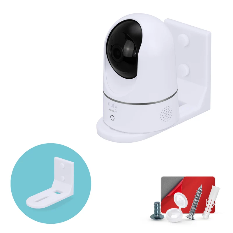 Malagkit na Baby Monitor Camera Wall Mount Holder Shelf para sa Eufy, Wyze, Nanit, Infant Optics, Wansview, Blink, TP Link, Kasa, Ring at Iba Pa, Madaling I-install na Security Bracket (W01)