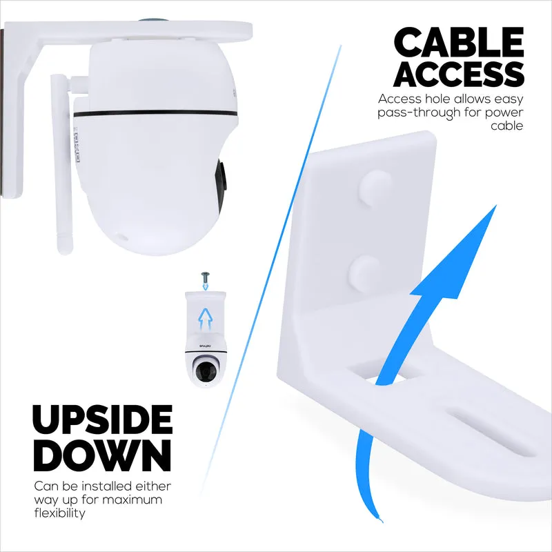 Supporto adesivo da parete per baby monitor, compatibile con Eufy, Wyze, Nanit, Infant Optics, Wansview, Blink, TP Link, Kasa, Ring e altri modelli. Staffa di sicurezza facile da installare (W01)