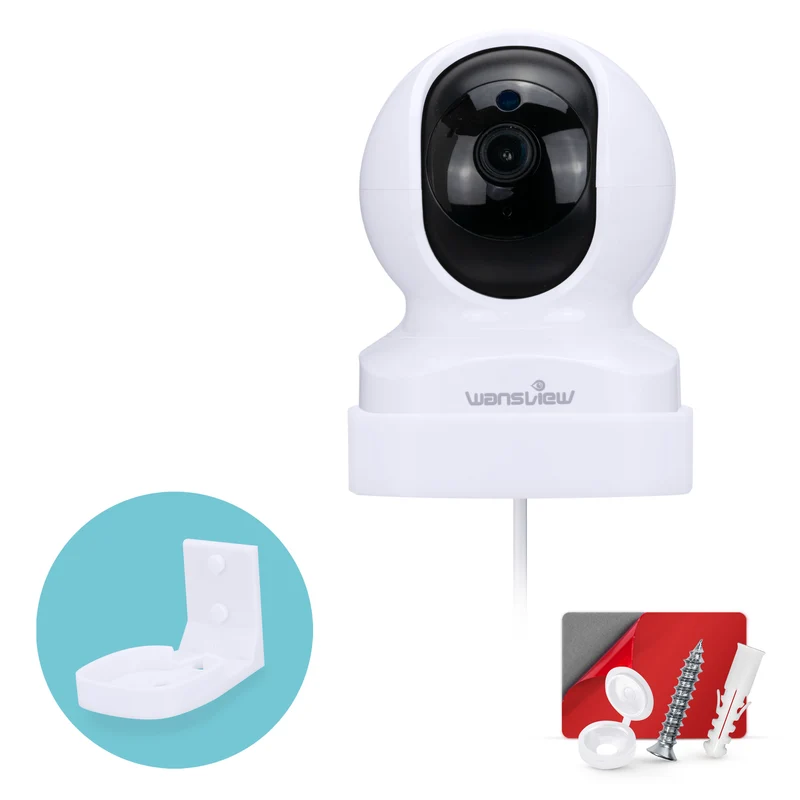 Wall Mount Holder Para sa Wansview Dome Q5 Smart Security Camera, Custom Designed Bracket, Bawasan ang Blind Spots at Clutter