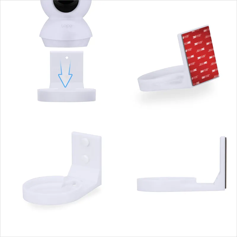 Wall Mount Holder Para sa Tapo Pan/Tilt (C200 & C210) Smart Security Camera, Custom Designed Bracket, Bawasan ang Blind Spots at Clutter