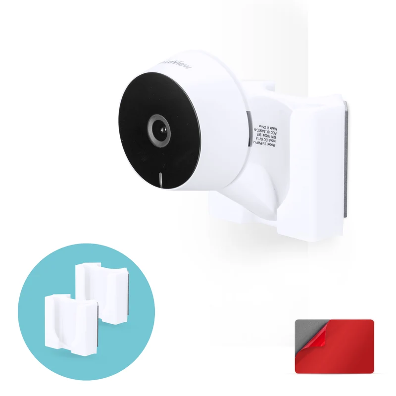 Corner Wall Mount para sa LaView LV-PWF1 1080P HD Indoor Camera, Adhesive Security Cam Holder Bracket, Bawasan ang Blind Spots at Clutter, Adhesive at Screw-In