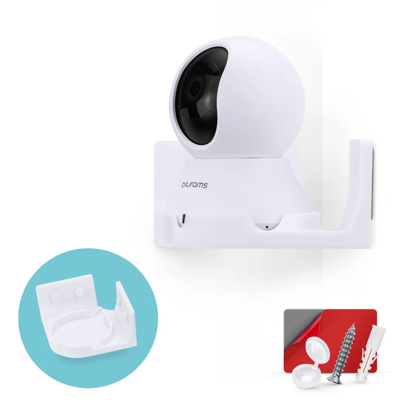 Corner Wall Mount para sa Blurams A31 2K Security Camera, Adhesive Security Camera Holder Bracket, Bawasan ang Blind Spots at Clutter, Adhesive at Screw-In Mounting