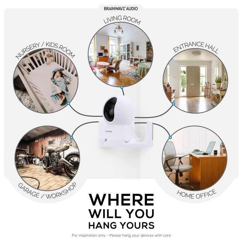 Corner Wall Mount para sa Blurams A31 2K Security Camera, Adhesive Security Camera Holder Bracket, Bawasan ang Blind Spots at Clutter, Adhesive at Screw-In Mounting