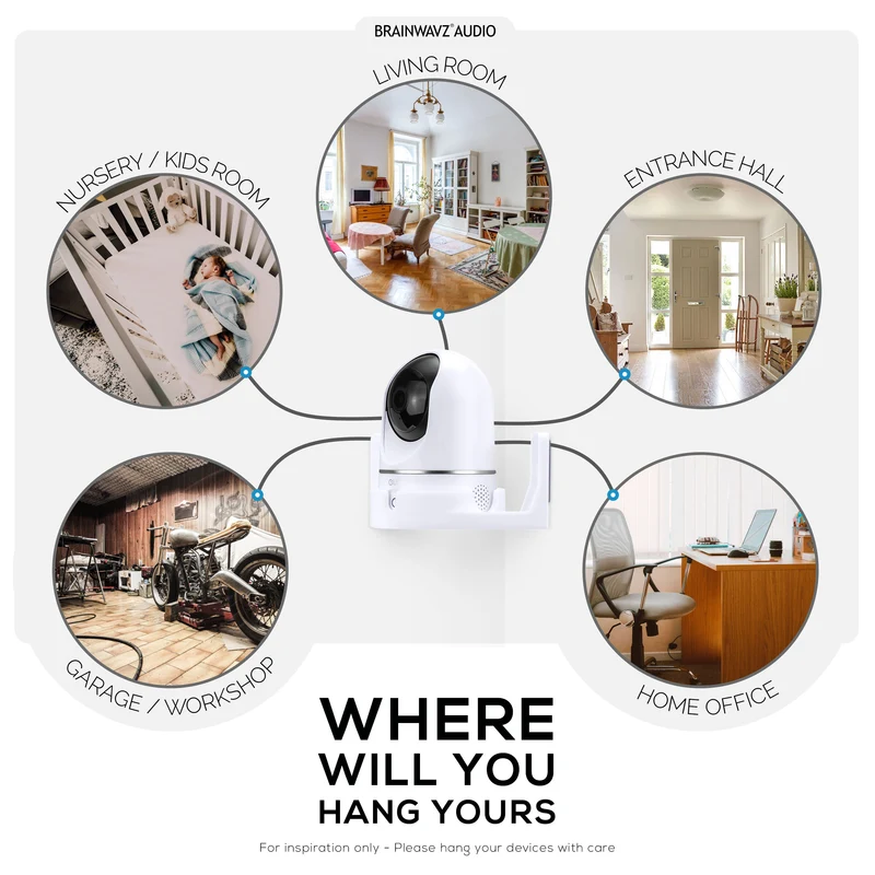 Corner Wall Mount para sa Eufy E220 / S220 (T8410X), 3M VHB Adhesive Security Camera Holder Bracket, Bawasan ang Blind Spots at Kalat, Adhesive at Screw-In Mounting - Madaling I-install (Puti)