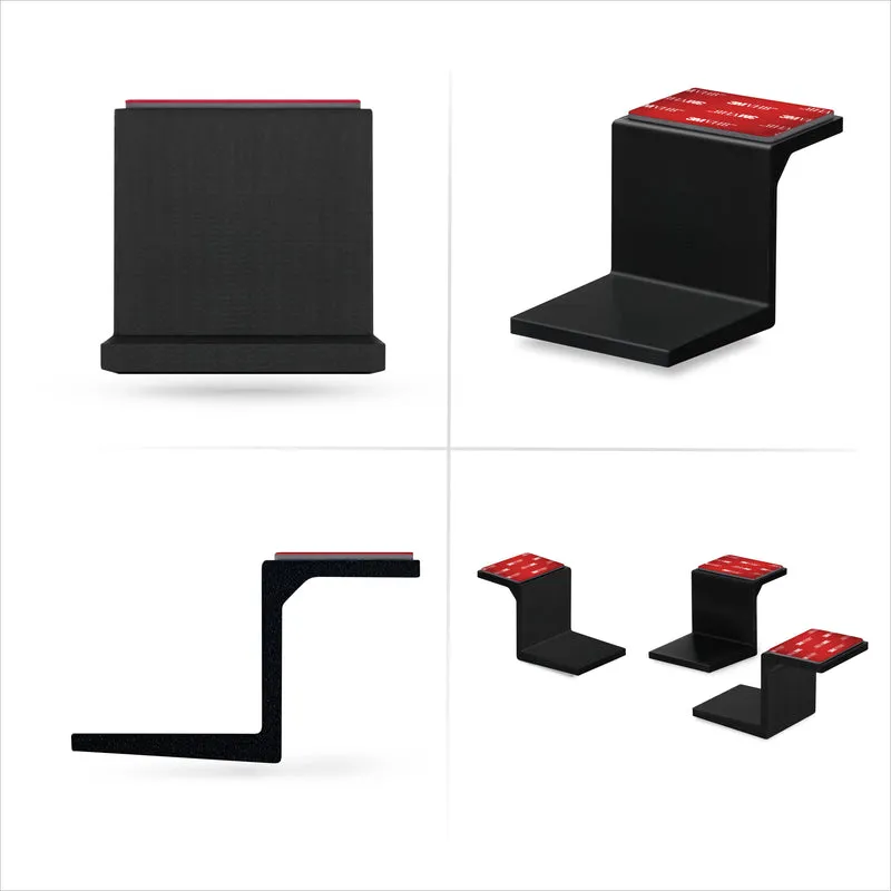 Adhesive Under Desk Laptop Holder Mount, Hanggang 1.9" / 48mm ang Kapal, Para sa Mga Laptop ng Macbook Routers Surface iPads Tablets at Higit Pa