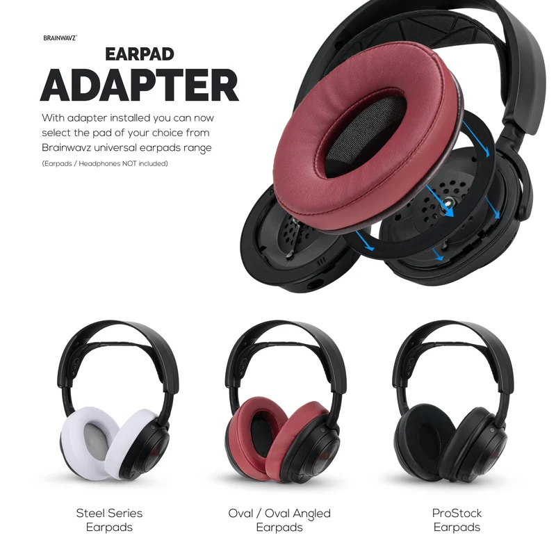 Earpads Adapter Ring Para sa Steelseries Arctis Nova Pro Wireless, Nova Pro Omni at Nova Elite Headsets - Para Gamitin Gamit ang Brainwavz Oval, ProStock at SteelSeries Earpads