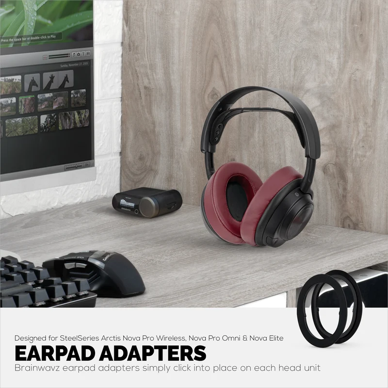 Earpads Adapter Ring Para sa Steelseries Arctis Nova Pro Wireless, Nova Pro Omni at Nova Elite Headsets - Para Gamitin Gamit ang Brainwavz Oval, ProStock at SteelSeries Earpads