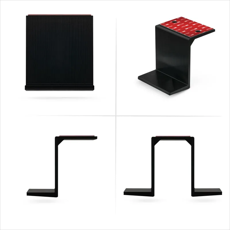 Twin Under Desk Laptop & Device Holder Mount, Adhesive at Screw In, Mga Device na hanggang 3" Tulad ng Maliit na Computer Mga Laptop Macbook Surface Keyboard Router Modem Cable Box Network Switch at Higit pa