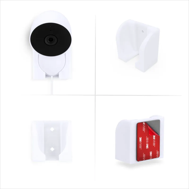Wall Mount Para sa Google Nest WIRED 2nd Generation Security Camera - Adhesive at Screw-In, Easy Slot-In na disenyo
