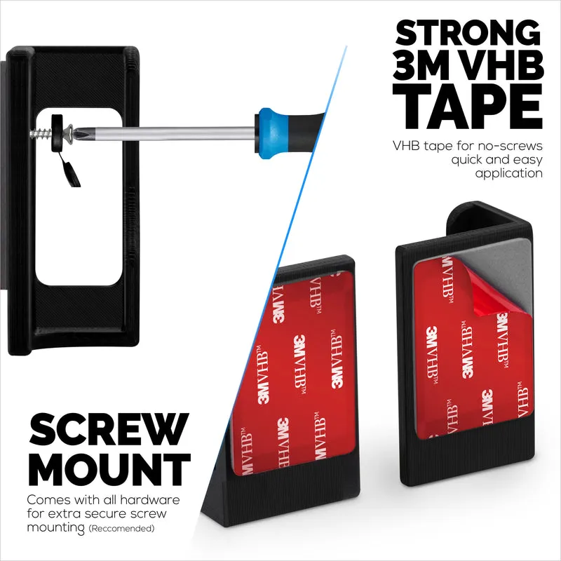 Adhesive Tablet at Slim Laptop Wall Mount Holder para sa iPad, Android, Macbook, Surface, iPad Air, Mini & Pro, Galaxy Tab Note eBooks, Kindle at Higit Pa