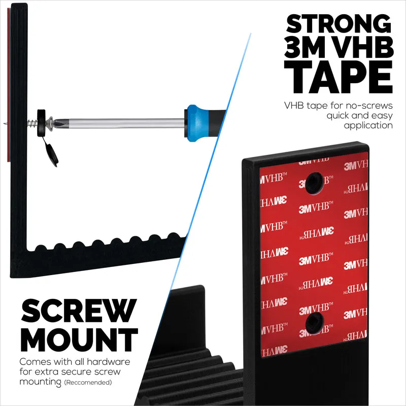 Supporto per gancio per montaggio a parete con scatola per cavi da 4.5", adesivo e avvitabile, per router, laptop, modem, rete Wi-Fi, Apple TV, switch di rete e altro