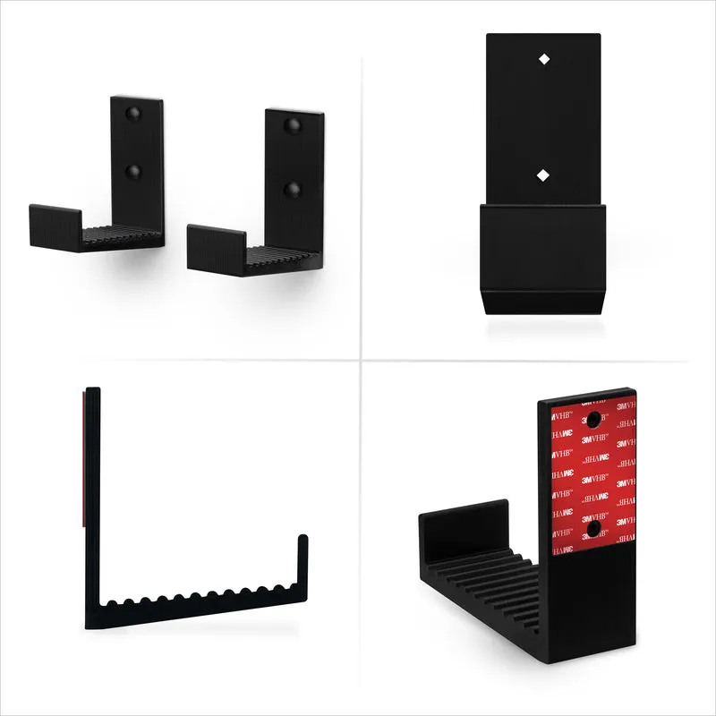 Supporto per gancio per montaggio a parete con scatola per cavi da 4.5", adesivo e avvitabile, per router, laptop, modem, rete Wi-Fi, Apple TV, switch di rete e altro