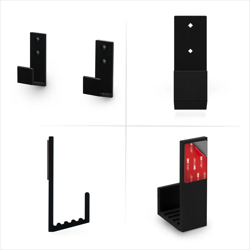 Supporto per montaggio a parete per box cavi da 1.5", per router, laptop, modem, Wi-Fi Mesh, Apple TV, switch di rete e altro, per dispositivi larghi fino a 1.5 mm/38", adesivo e avvitabile