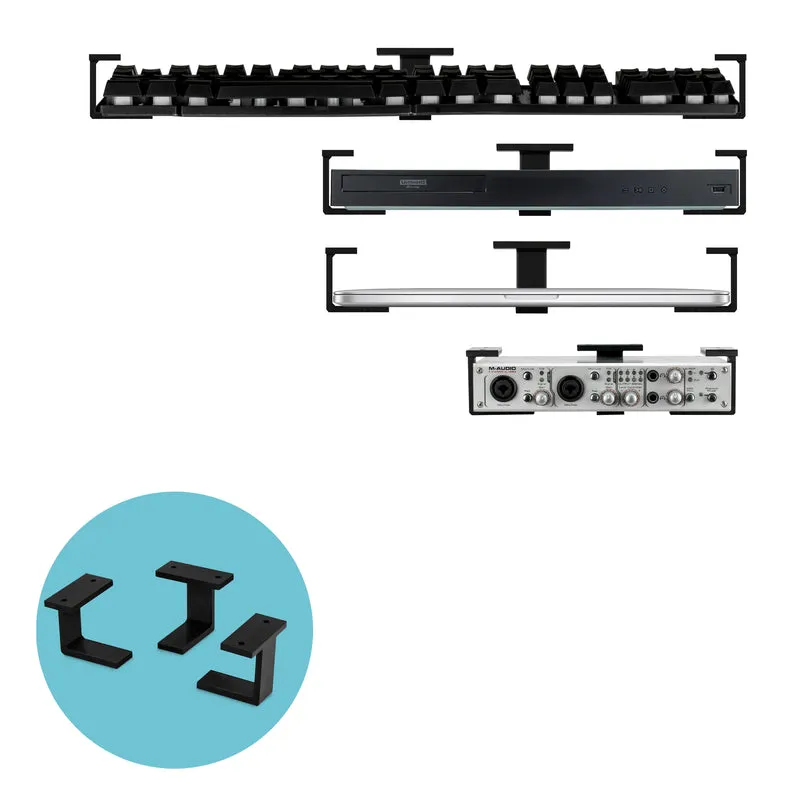 Under Desk Laptop Mount Holder, Screw In, Mga Device na hanggang 1.7" Makapal Para sa Mga Laptop Mga Router ng Macbook Surface iPad Mga Tablet at Higit Pa