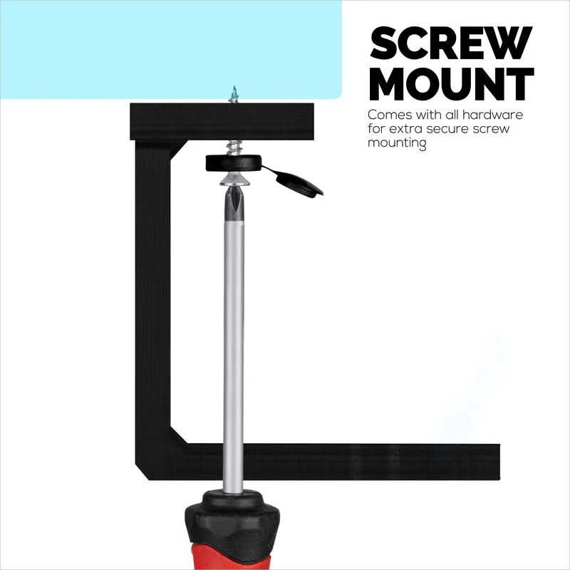 Under Desk Laptop Mount Holder, Screw In, Mga Device na hanggang 1.7" Makapal Para sa Mga Laptop Mga Router ng Macbook Surface iPad Mga Tablet at Higit Pa