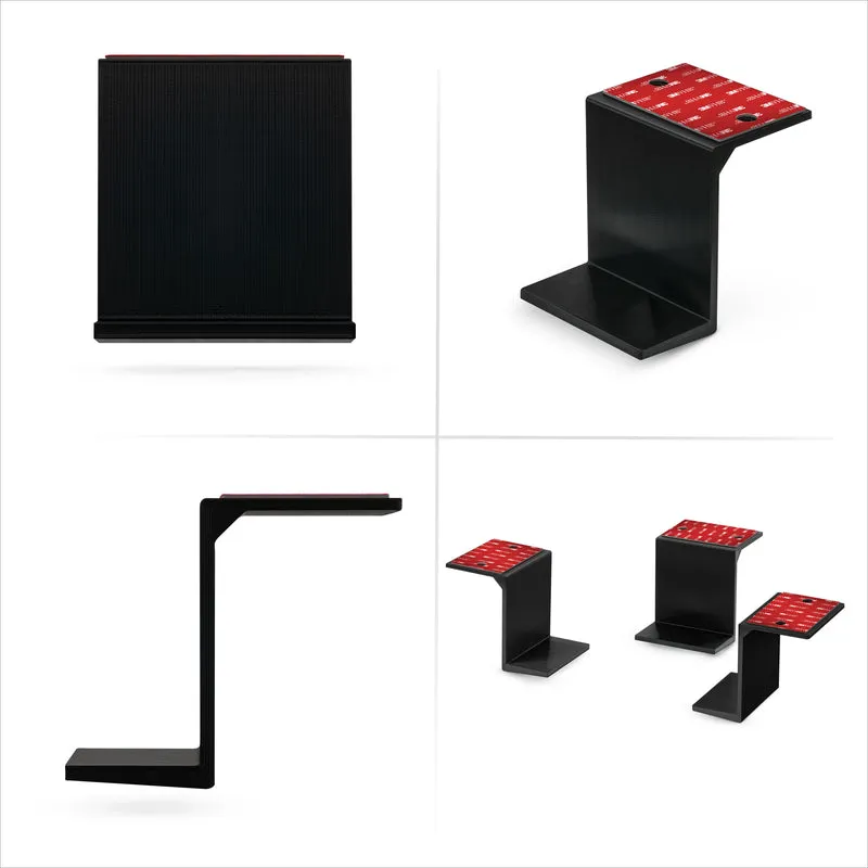 3" Pang-ilalim ng Mesa na Pang-mount ng Laptop at Device Holder, Pandikit at Pang-screw In, Mga Device na Hanggang 3" Tulad ng Maliliit na Computer, Mga Laptop, Macbook, Surface Keyboard, Mga Router, Mga Modem, Cable Box, Network Switch at Iba Pa