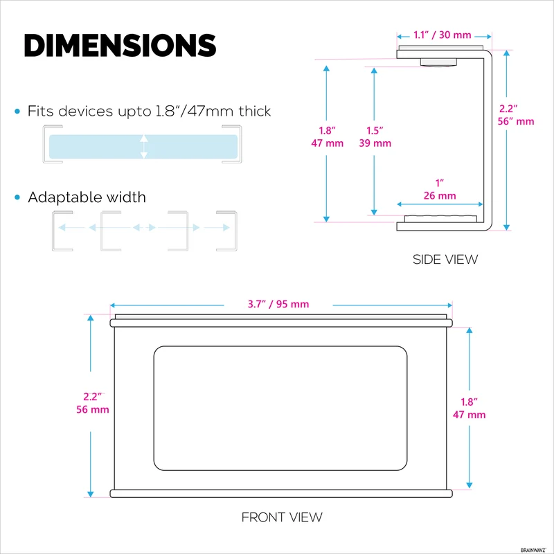 Under Desk Laptop Holder I-clear ang Mount VHB at Screw In Device tulad ng Mga Laptop Macbook Surface Keyboard Router Modem Cable Box Network Switch at Higit Pa
