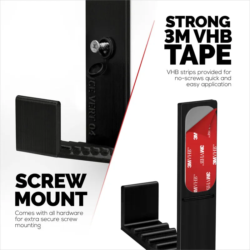 Supporto per gancio per montaggio a parete con scatola per cavi da 2.5", adesivo e avvitabile, per router, laptop, modem, rete Wi-Fi, Apple TV, switch di rete e altro