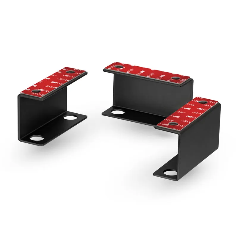 Supporto per laptop sotto la scrivania in metallo, supporto per dispositivi come laptop, MacBook Surface Keyboard Router Modem Cable Box Switch di rete e altro