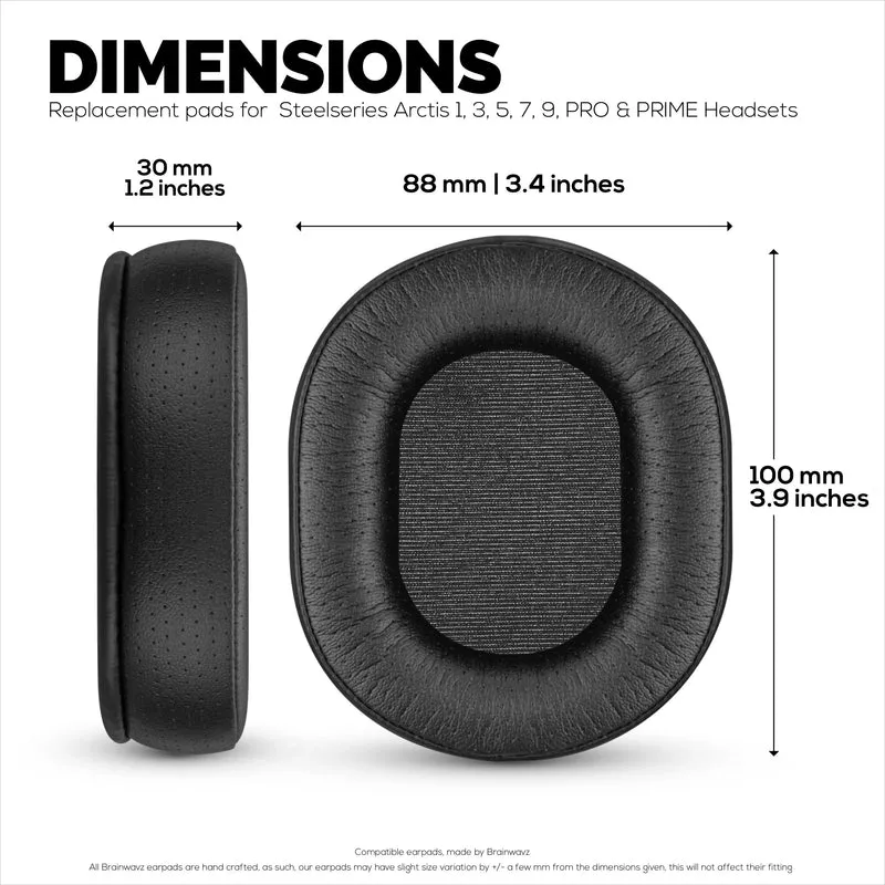 Steelseries Arctis Replacement Perforated Earpads, Mga Na-upgrade na Materyal at Memory Foam, Idinisenyo Para sa Arctis 1, 3, 5, 7, 9, Pro at Prime (Perf)