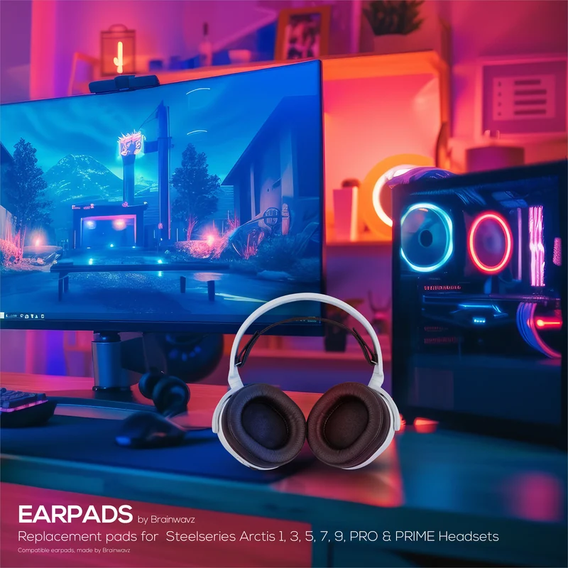 Steelseries Arctis Replacement Perforated Earpads, Mga Na-upgrade na Materyal at Memory Foam, Idinisenyo Para sa Arctis 1, 3, 5, 7, 9, Pro at Prime (Perf)