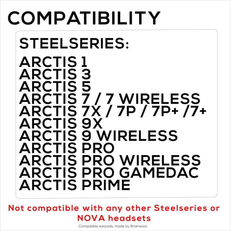 Steelseries Arctis Enhanced Gaming Earpads na may Cooling Gel at Memory Foam - Idinisenyo para sa Karamihan sa mga Arctis Headset