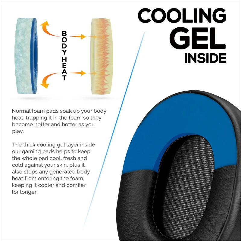 Steelseries Arctis Enhanced Gaming Earpads na may Cooling Gel at Memory Foam - Idinisenyo para sa Karamihan sa mga Arctis Headset