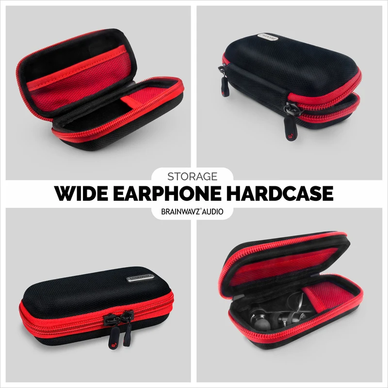 Malapad na Earphone Case Four Pack + Random na Set ng Earbuds - Bundle Deal