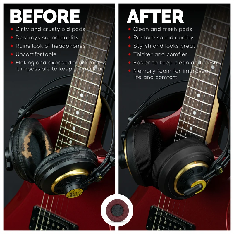 Headphone Memory Foam Earpads - Bilog - Butas