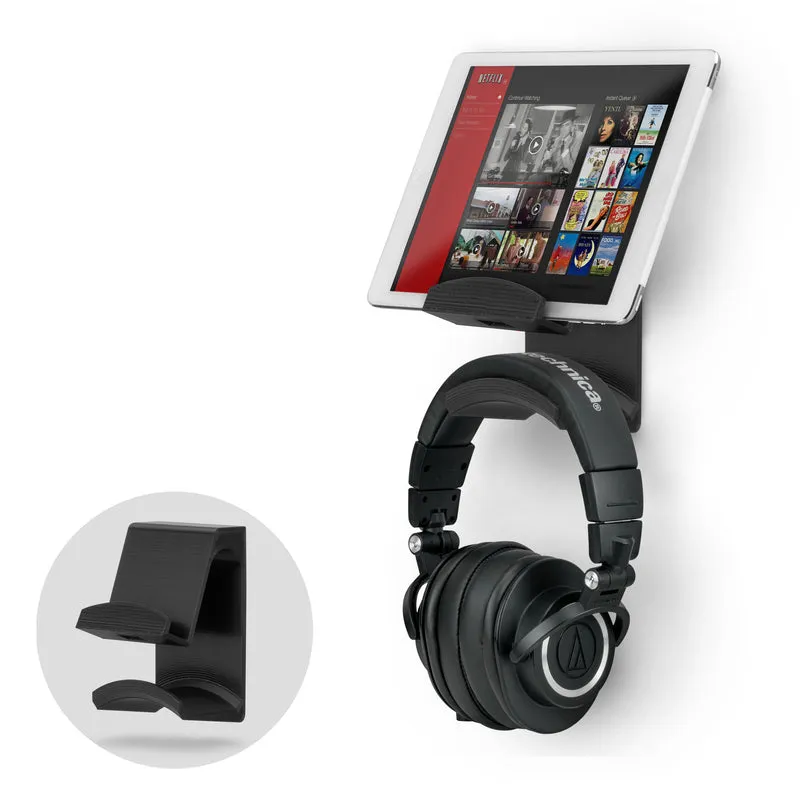 The Hutch - Tablet / Phone Mount at Headphone Hanger