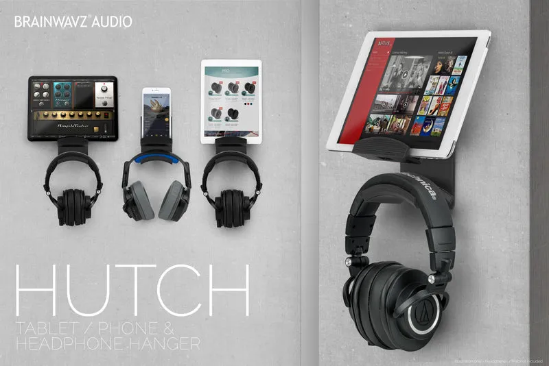 The Hutch - Tablet / Phone Mount at Headphone Hanger