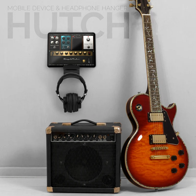 The Hutch - Tablet / Phone Mount at Headphone Hanger