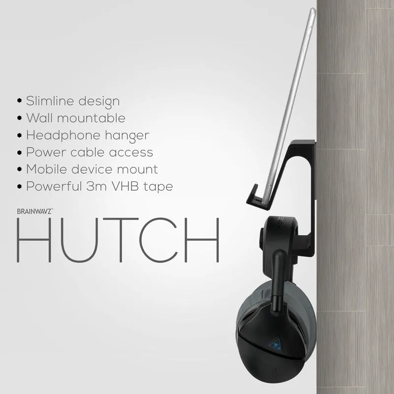 The Hutch - Tablet / Phone Mount at Headphone Hanger