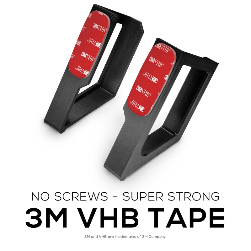 Screwless Wall mount para sa mga Router, Cable Box, Smart Device at higit pa - Mga device na hanggang 2.25"/ 57mm ang kapal