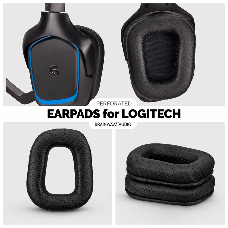 Logitech G430 G35 G930 F450 Kapalit na Earpads - Mga Premium na Na-upgrade na Materyal