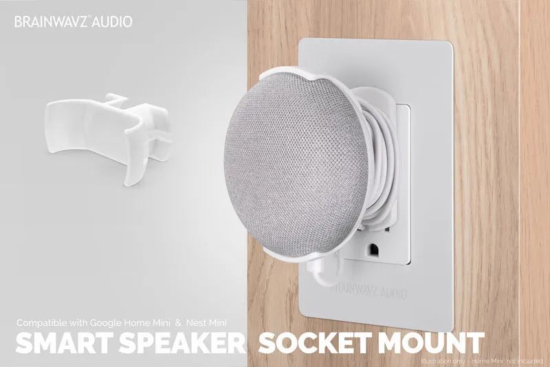 Google Nest Home Mini - Supporto per presa a muro