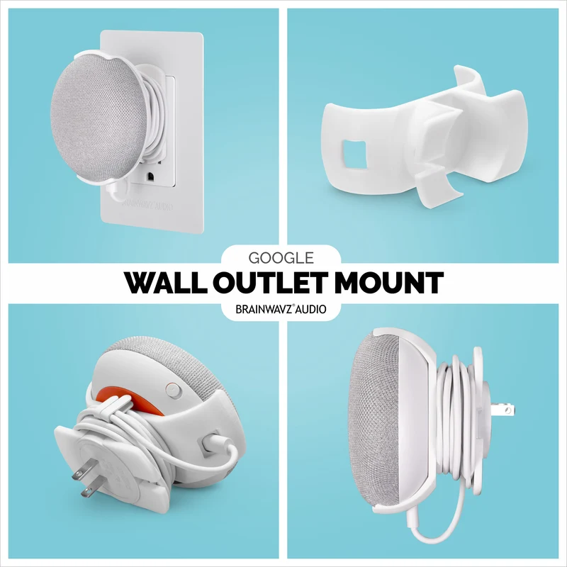 Google Nest Home Mini - Supporto per presa a muro