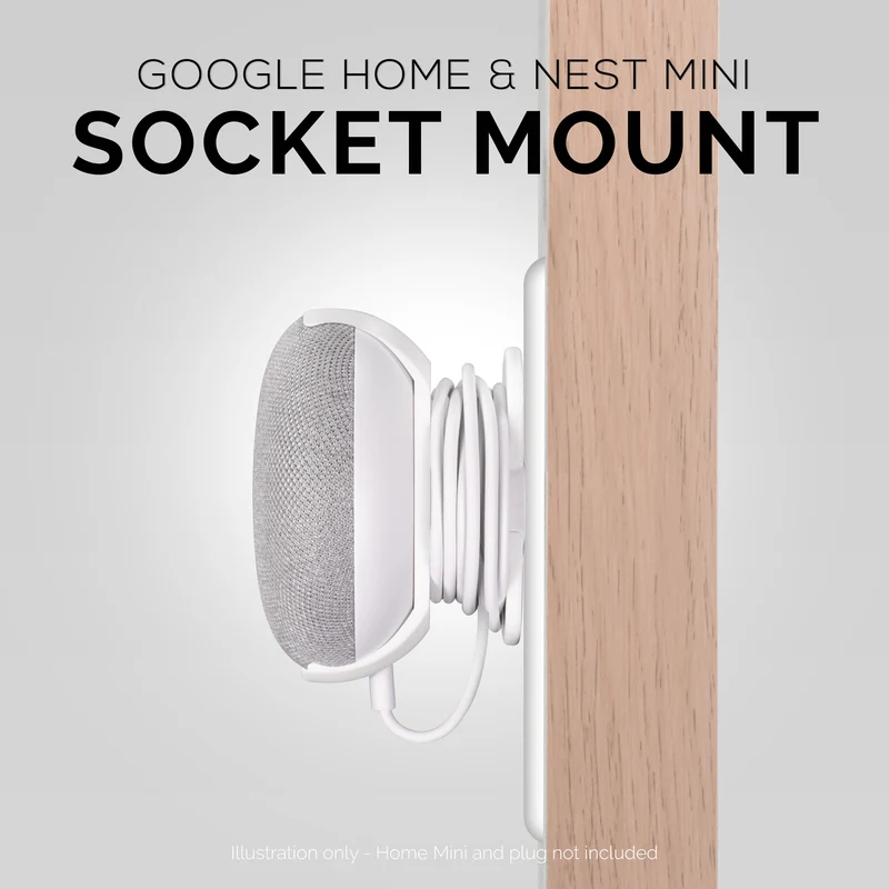 Google Nest Home Mini - Supporto per presa a muro