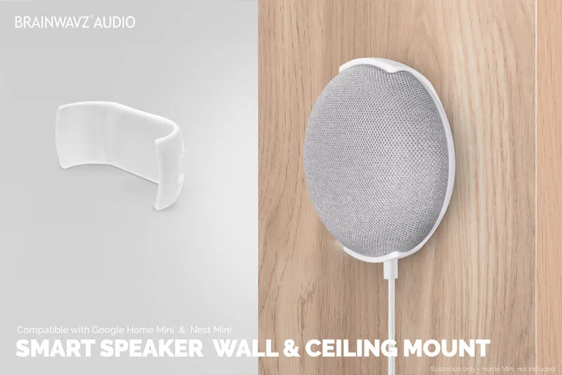 Staffa di montaggio adesiva a parete e soffitto per Google Nest Home Mini