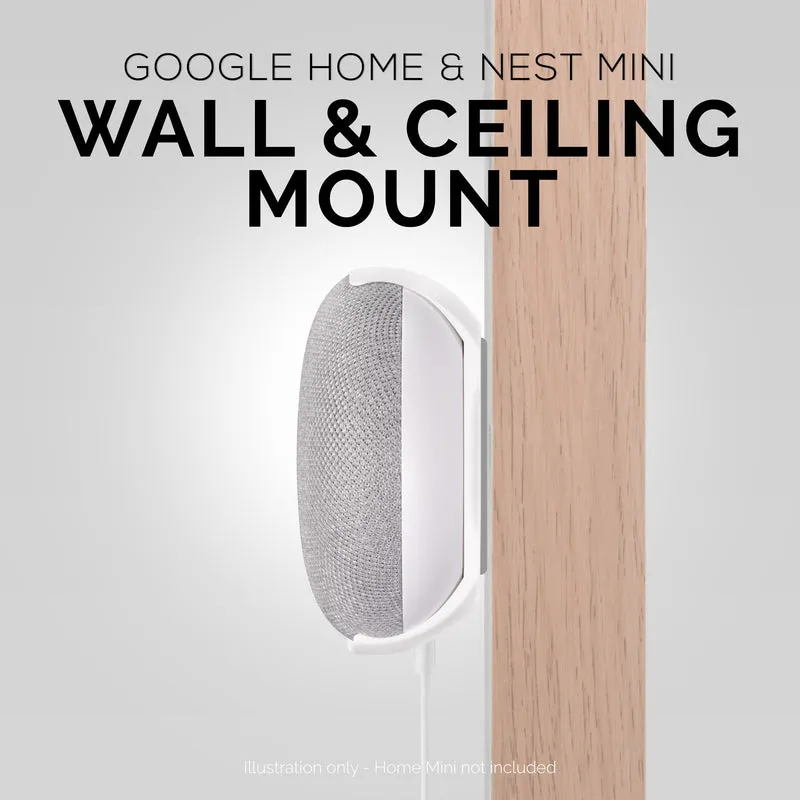 Staffa di montaggio adesiva a parete e soffitto per Google Nest Home Mini