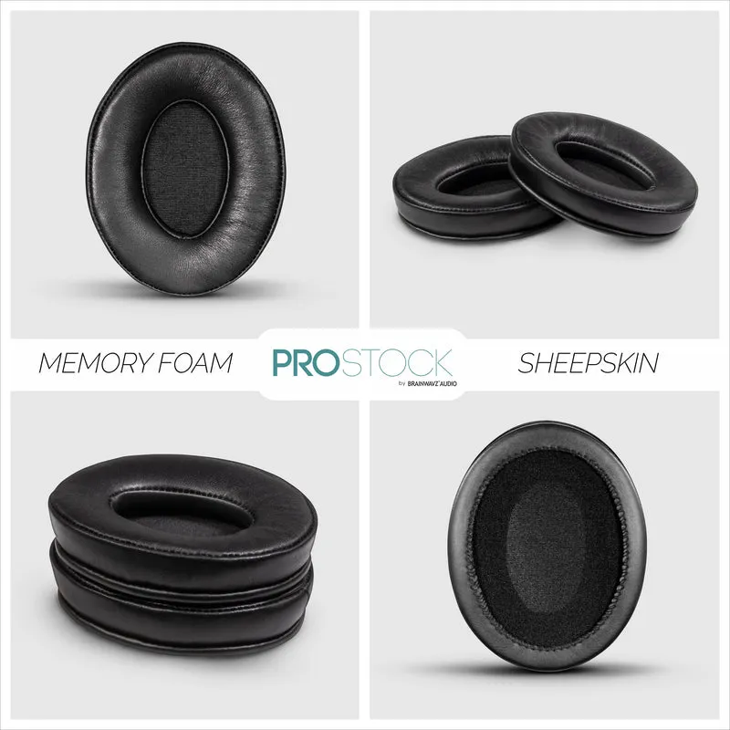 ProStock ATH M50X & M Series Replacement Earpads - Custom Designed Shape na may Memory Foam - Sheepskin Leather