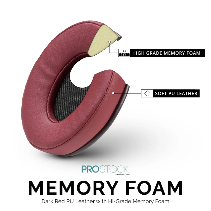 ProStock ATH M50X & M Series Replacement Earpads - Custom Designed Shape na may Memory Foam - PU