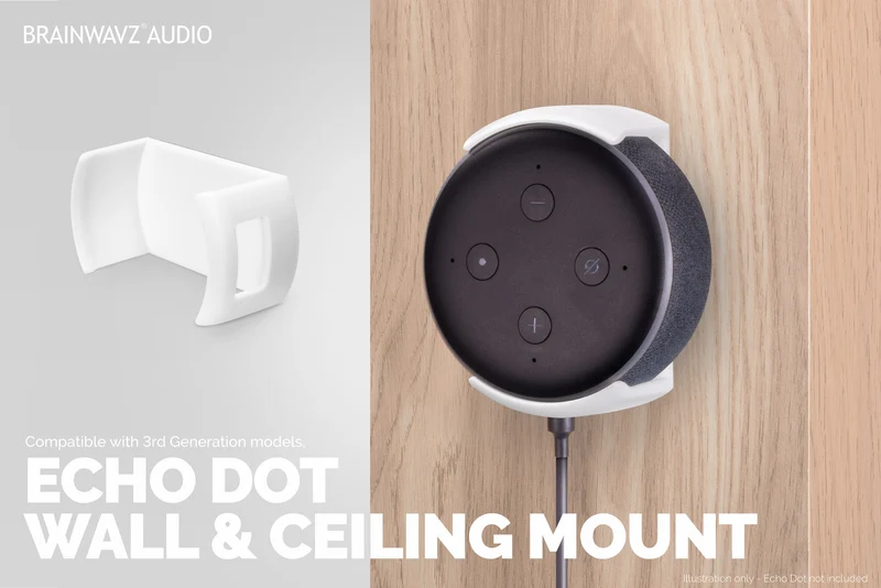 Echo Dot Wall at Ceiling Adhesive Mount