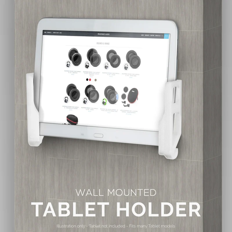 Supporto a parete adesivo universale per tablet e telefono - Adatto per iPhone, iPad e la maggior parte dei telefoni e tablet Android