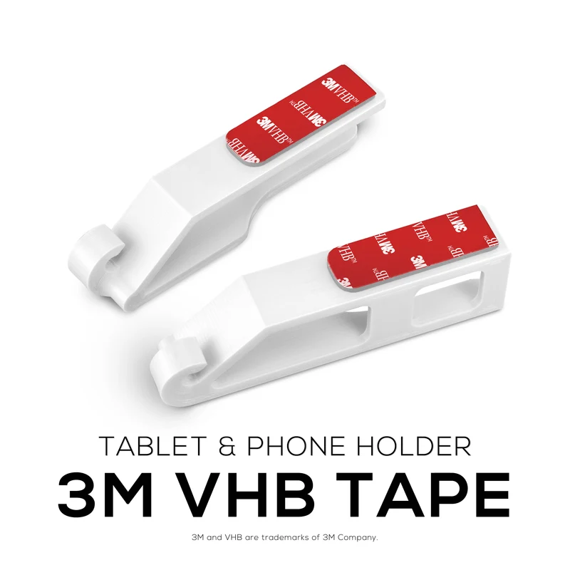 Supporto a parete adesivo universale per tablet e telefono - Adatto per iPhone, iPad e la maggior parte dei telefoni e tablet Android