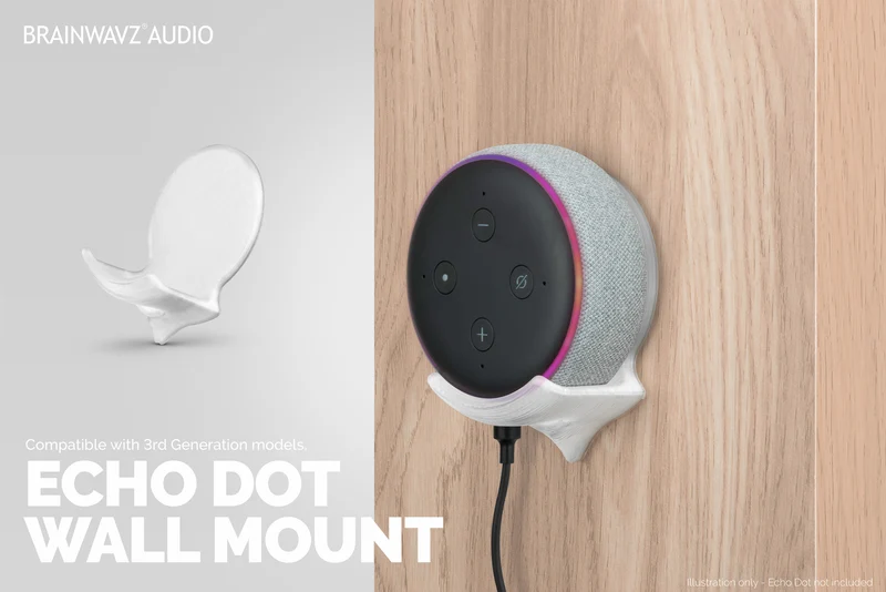 Staffa di supporto per montaggio a parete adesiva Echo Dot